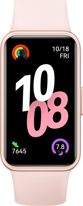Паметна алка Huawei Band 10, екран 1.47\" AMOLED, отпорна на вода 50 m, розова
