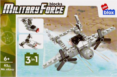 Set konstruktiv Alleblox AB3037, 3 në 1, 62 pjesë, shumëngjyrësh