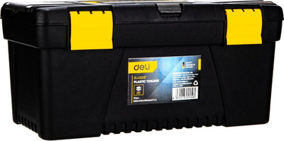 Kuti veglash Deli DLA432417, 17", dy-shtresore, plastike, e zezë