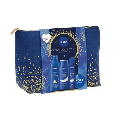 Set për femra Nivea Creme Collection Body Milk, 400 ml + Shower Gel, 250 ml + Deodorant 150 ml + Universal Creme 75 ml