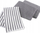 Set peceta kuzhine Ligne Decor CUISTOT, 3 copë, 40x40 cm, gri antracit