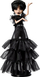 Kukull koleksionare Mattel Monster High Wednesday Rave'n Dress, me qëndrues, e zezë