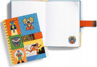 Ditari sekret Djeco Secret Notebook Ben, me kod numri, për kalamaj, shumëngjyrësh