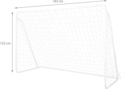 Rrjetë futbolli Nils Extreme NT8182, 182x122x60cm, PE që s’e ha dielli, e bardhë