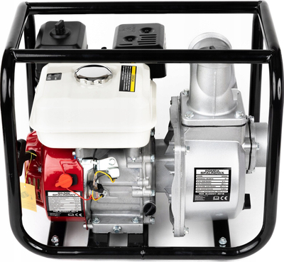 Pompë uji me benzinë OHV, 2", 7HP 600L/min, kuqe e bardhë