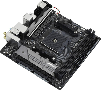 Матична плоча ASRock A520M-ITX/AC, AMD A520, Socket AM4, 2 слотови, Bluetooth / Wi-Fi 5, Mini ITX