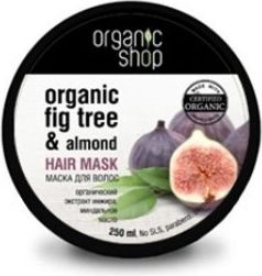 Maskë organike flokësh Organic Shop, me vaj bajamesh dhe fiq, 250 ml