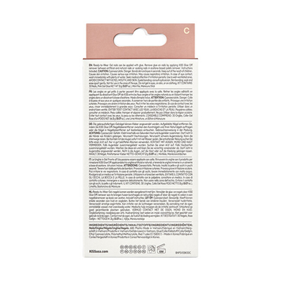 Thonj vetëngjitës KISS Bare-But-Better Premium Nails Mocha, 30 copë