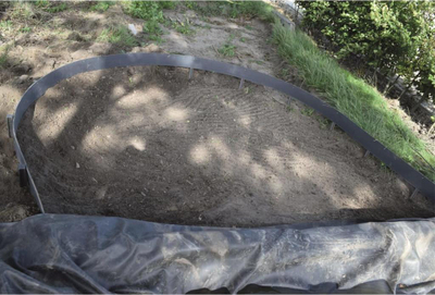 Bordurë kopshti Ubbink BorderFix, 14cm x 15m, plastikë 7mm, e zezë