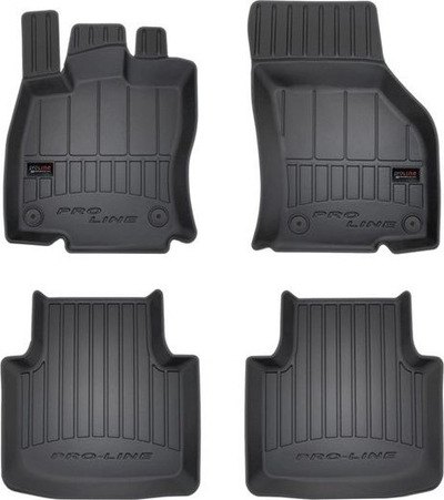 Tapeta dyshemes FROGUM 3D407626, set 4 copë, VW Passat B8, gome, të zeza