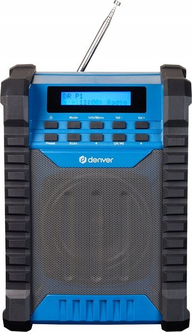 Radio portative Denver WRD-60, DAB+/FM, Bluetooth, blu
