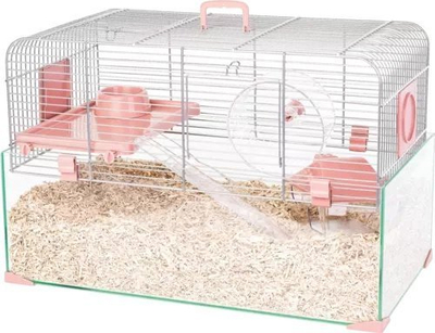 Kafaz për hamster Zolux Panas Colour 50, me aksesorë, rozë