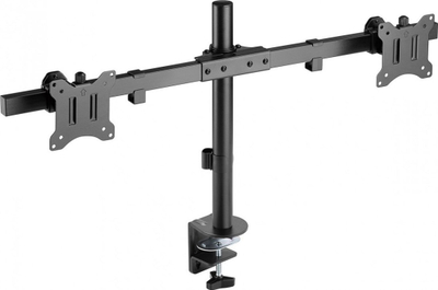 Mbajtëse monitori M Dual, për 2 monitorë 17-32", montim në tavolinë, e zezë