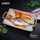 Tigan grill Cooking by Heinner ORIGINI, 36x26.4x4 cm, alumini qeramik, portokalli gri