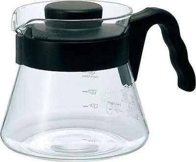 Карафа од стакло Hario V60 01, 450ml, транспарентна