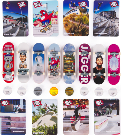 Set fingerboard Tech Deck Paris 2024 Competition Legends, 8 copë, me aksesorë, shumëngjyrësh