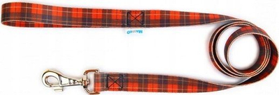 Lidhëse qeni Matteo Straight Leash 30mm Scottish Tartan, 130cm, shumëngjyrësh