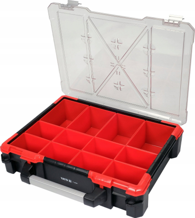 Organizues veglash Yato YT-08960, 12 ndarje, 49x42x11.5 cm, i kuq me zi