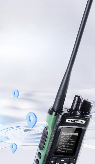Radio dore BaoFeng DM-32E, 5W, 2500mAh, USB C, e zezë