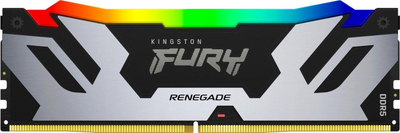 Memorie RAM Kingston FURY Renegade RGB, 32GB DDR5, 6400MT/s, e zezë argjendi