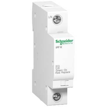 Mbrojtës ndaj mbingarkesës Schneider IPF40 T2 1P, A9L15686, 40kA, i bardhë