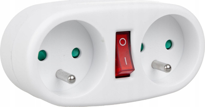 Ndajës elektrik Maclean MCE337, 2 prize, 3680W, i bardhë