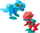Lodër aksion Biopod Zombies YCOO Duo Edition, set ndërtimi figurash robotike, shumëngjyrëshe