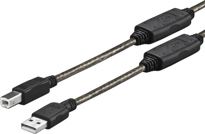 Kabllo USB VivoLink PROUSBAB5, USB A në micro B, 5 m, i zi
