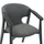 Kolltuk ngrënieje Yeger 62,5x60x79Hcm (HM9995.01), zezë/ gri
