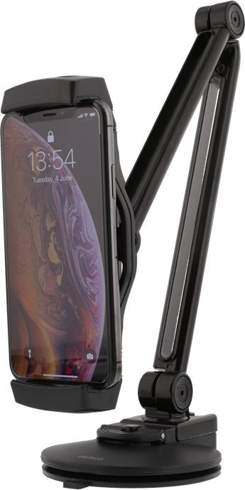 Mbajtëse tavoline për telefon dhe tablet Deltaco Imp, 4\"-12\", me krah që lëviz, e zezë