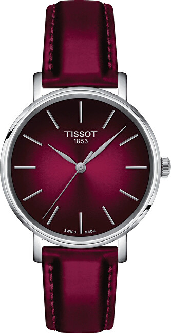 Orë për femra Tissot Everytime Lady Quartz T143.210.17.331.00, e kuqe