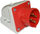 Prizë industriale murale PCE 514-6, 16A 4P, 400V IP44, e kuqe