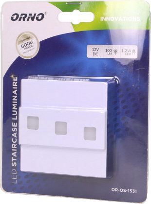 Ndriçues shkalle LED Orno Lepus, 1.2 W, i bardhë