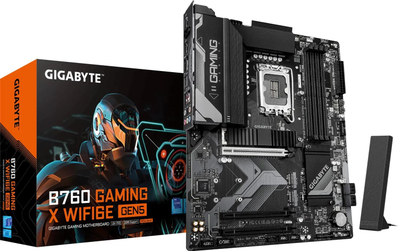 Plakë amë GIGABYTE B760 Gaming X WiFi 6E Gen5, DDR5, Wi-Fi 6E, e zezë