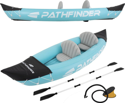 Kayak i frymshëm Pathfinder 321 cm, për 2 veta, me pompë dhe lopata, jeshil