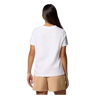 Блуза Columbia Rolling Bend Graphic SS Tee W, памук полиестер, бела