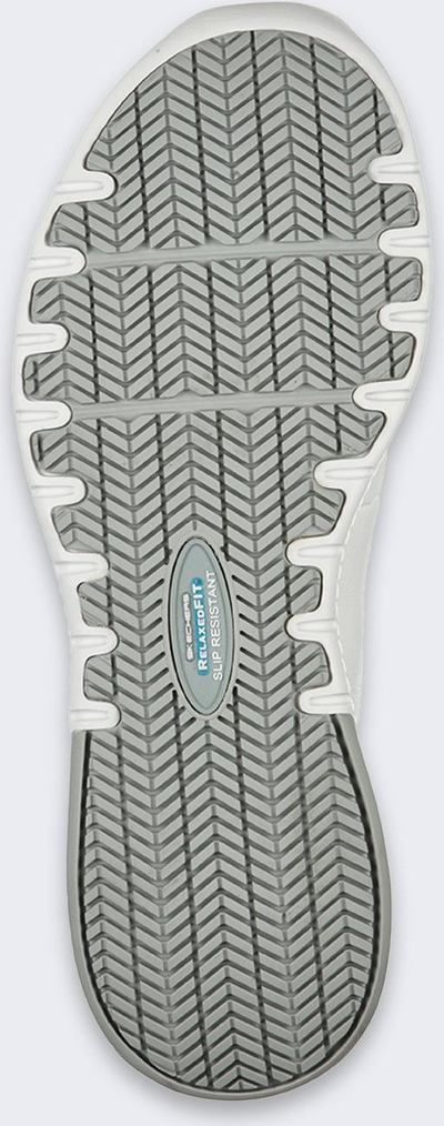 Këpucë pune Skechers Marsing Gmina, kundër rrëshqitjes, Memory Foam, të bardha