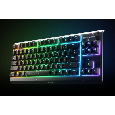 Tastierë gaming SteelSeries Apex 3 TKL, RGB, IP32, e zezë