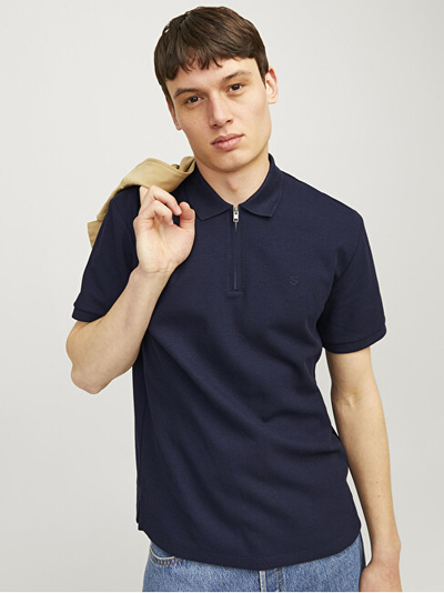 Maicë polo për meshkuj Jack&Jones mJC2121, e kaltër e errët