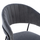 Stol velvet + metal 60×55×100 cm (HM8734.01), gri/ zezë