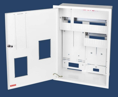 Kabinë matëse Karwasz W-2L-P-27 Z/O, 2 matësa 1 dhe 3 fazor, 27 module, e bardhë