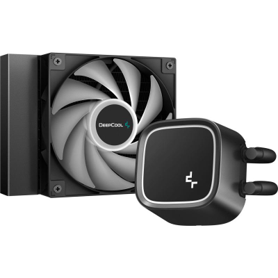 Ftohës uji CPU DeepCool LE300 Marrs, All in One, 120mm, LED jeshile, i zi