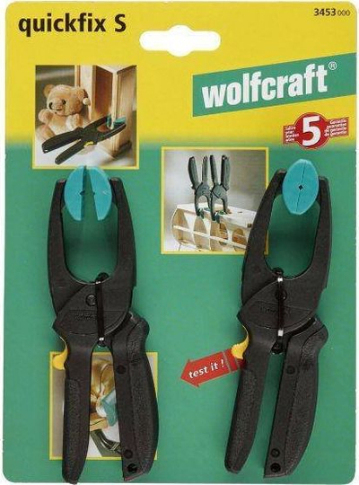 Kapëse mini Wolfcraft QuickX S 30 WF3453000, set 2 copë, hapje deri në 30 mm