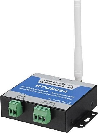 Kontrollor GSM për portë RTU5024, 1 rele, deri 200 numra, i zi