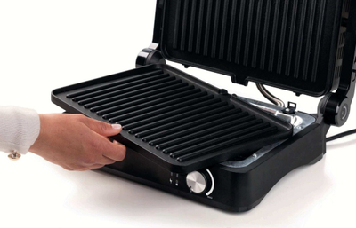 Grill elektrik Ariete Metal Grill 3 in 1 1934, 2000W, hapje 180°, pllakë jo ngjitëse