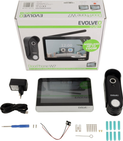 Domofon pa tela EVOLVEO DoorPhone W7, monitor 7", WiFi, argjendtë