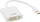 Adapter video InLine Mini DisplayPort në DVI-D, 1080p, i bardhë