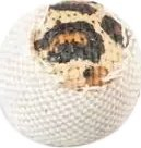 Lodër për mace Yarro Leopard Print Ball, top pëlhure 4.5cm, shumëngjyrëshe