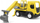 Lodër eskavator Wader Tech Truck, plastik 27 cm, për kalamaj 1+, shumëngjyrësh