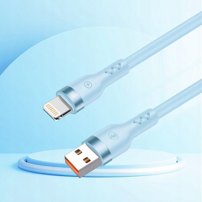 Kabllo USB në Lightning T phox Bold, 3A, 1.2m, blu